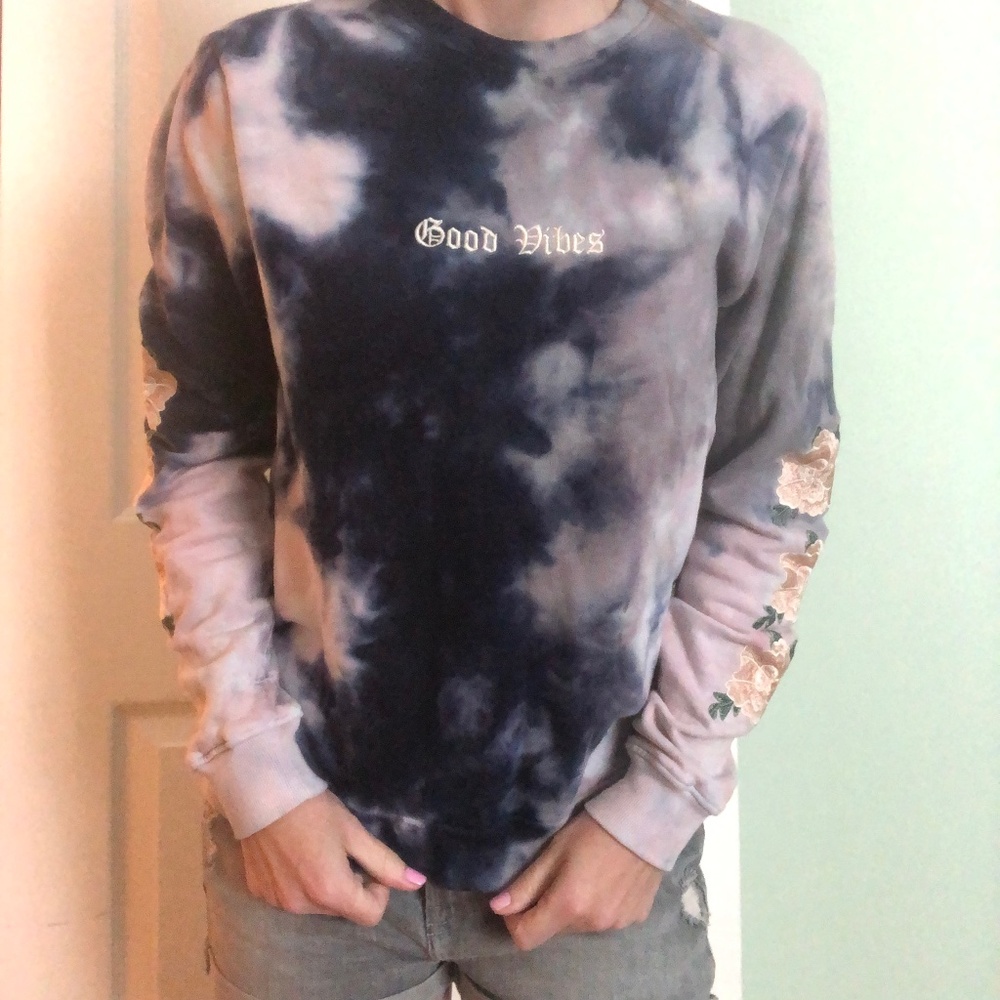 Blind Rooster - Good vibes tie dye sweater